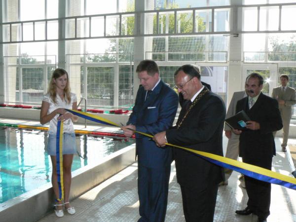 Otvorenie zrekonštruovanej plavárne Otvorenie zrekonštruovanej plavárne