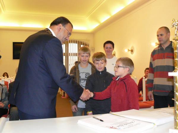 Prijatie členov Karate klubu Topoľčany Prijatie členov Karate klubu Topoľčany