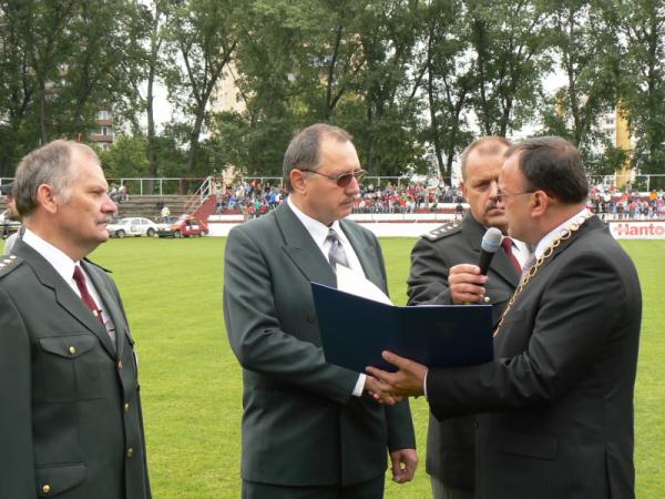 Odovzdávanie Pocty primátora mesta mjr. Pavlovi Dvorskému a kpt. Antonovi Kubričanovi Odovzdávanie Pocty primátora mesta mjr. Pavlovi Dvorskému a kpt. Antonovi Kubričanovi