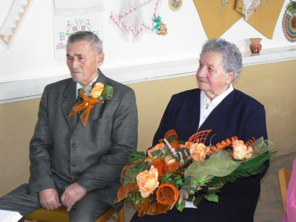 Diamantová svadba manželia Pirťanoví Diamantová svadba manželia Pirťanoví