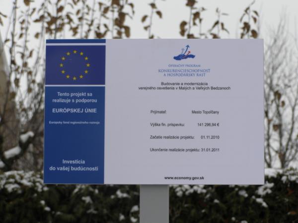 Budovanie a modernizácia verejného osvetlenia v Malých a Veľkých Bedzanoch Budovanie a modernizácia verejného osvetlenia v Malých a Veľkých Bedzanoch