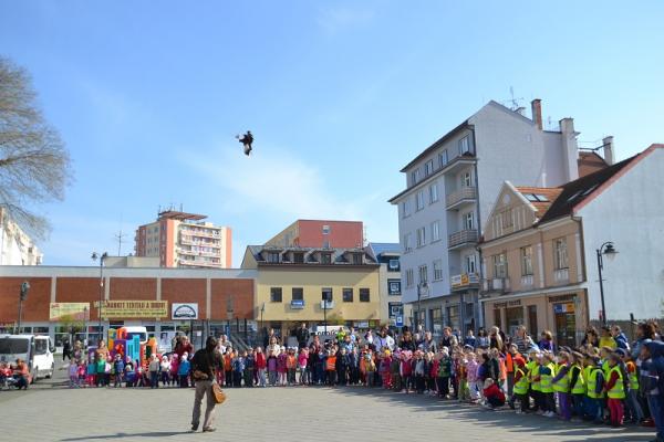 Ukážka práce sokoliarov sv. Bavona pre deti základných a materských škôl Ukážka práce sokoliarov sv. Bavona pre deti základných a materských škôl