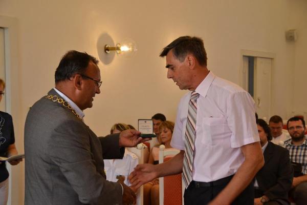 Prijatie primátorom mesta pri príležitosti 40. výročia topoľčianskej colnice Prijatie primátorom mesta pri príležitosti 40. výročia topoľčianskej colnice