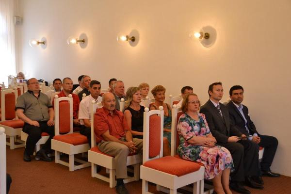 Prijatie primátorom mesta pri príležitosti 40. výročia topoľčianskej colnice Prijatie primátorom mesta pri príležitosti 40. výročia topoľčianskej colnice