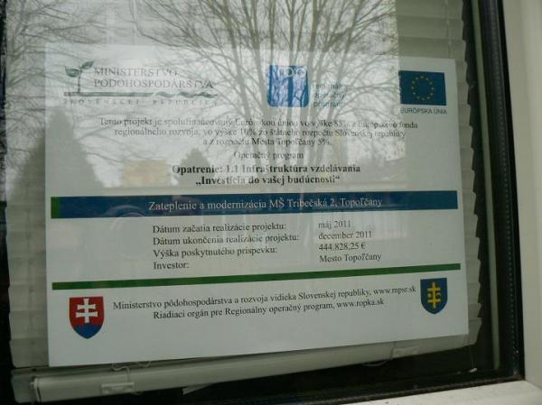 Trvalo vysvetľujúca tabuľa Trvalo vysvetľujúca tabuľa