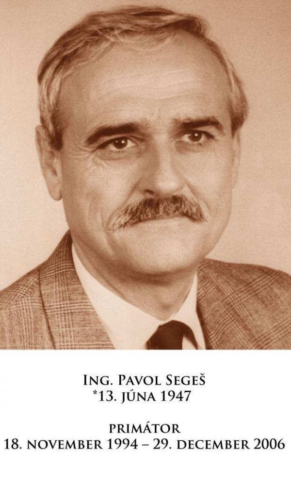 Ing. Pavol Segeš Ing. Pavol Segeš