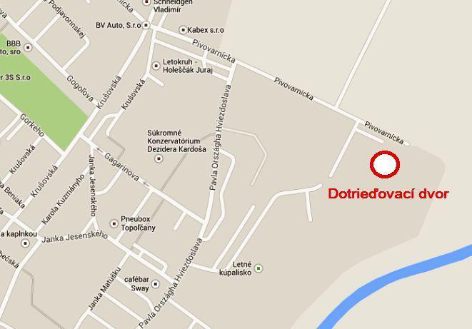 Fotogaléria Lokalizácia dotrieďovacieho dvora (1) Lokalizácia dotrieďovacieho dvora