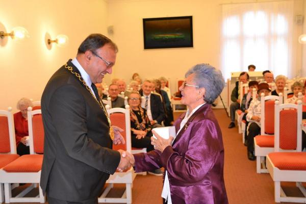 Prijatie jubilantov mesta Topoľčany Prijatie jubilantov mesta Topoľčany